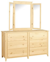 Shaker Dresser 6 Deep Drawers 64.75"
