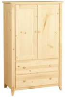 Shaker Armoire 2 Drawer/2 Door