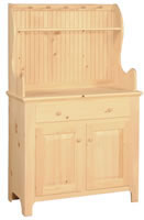 Country Cabinet Microwave w/Hutch