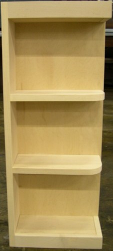 WESS__: Quarter-Square End Shelves, 6"W x 12"D