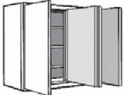 W4839: Kitchen Wall Cabinet, 48"w x  39"h x 12"d
