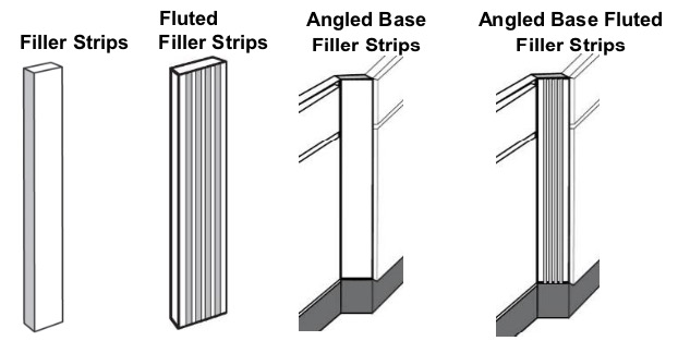 Filler Filler Strips Custom Unfinished Stained Or Painted