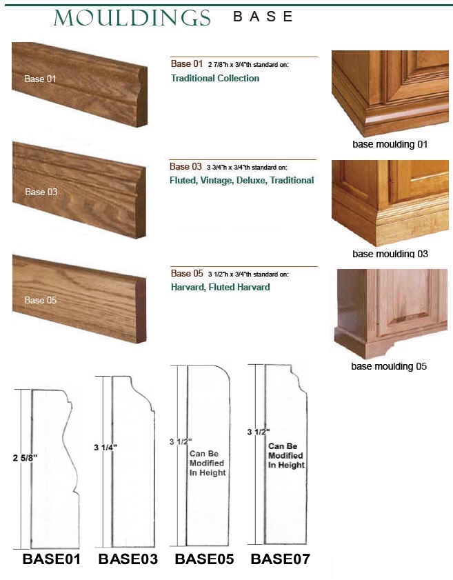 Base Base Moulding 8 Foot Piece Custom Unfinished Stained Or