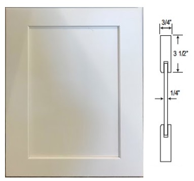 Custom Shaker Door 3.5"W Frame