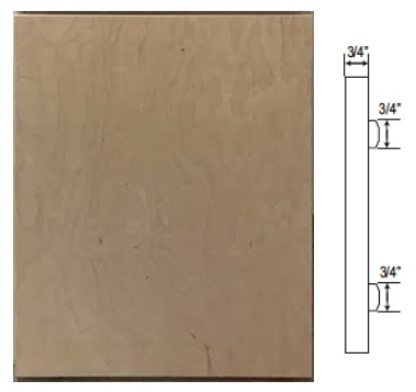 Custom Slab Door (Banded Plywood)