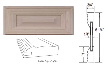 Custom Mitered Raised-Panel Drawer Front