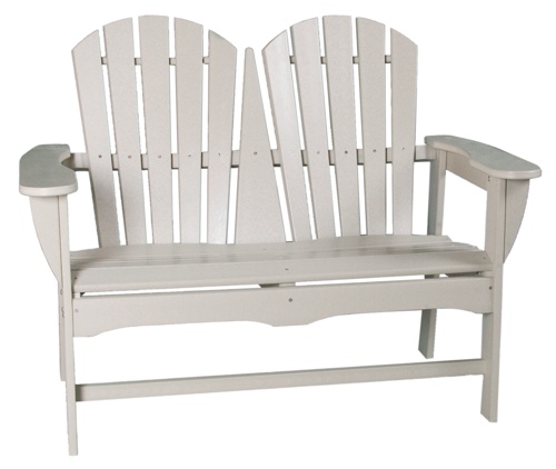Outdoor, Adirondack 2-Seater Bench, 48"W x 38"H x 27"D