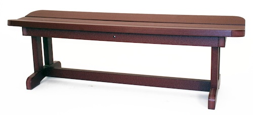 Outdoor, Backless Bench, 58"W x 18"H x 12"D