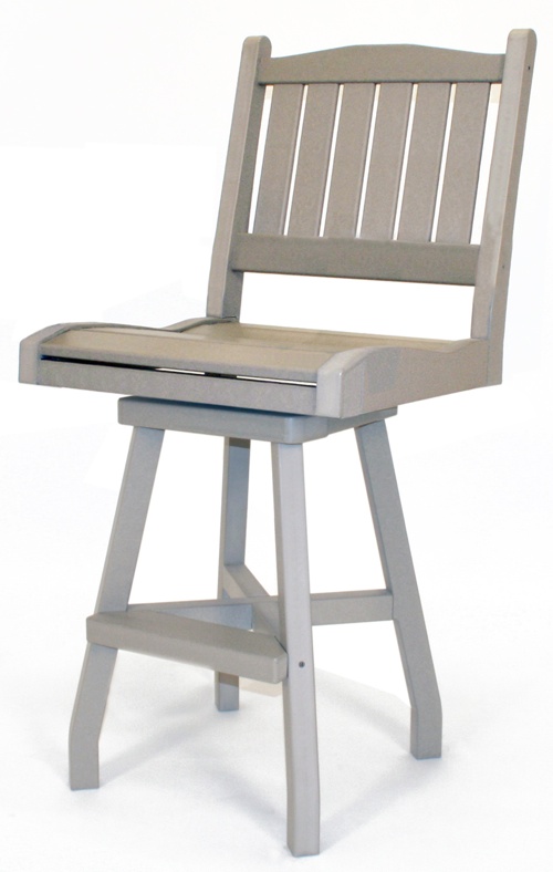 Outdoor, Swivel Bar Chair, 23"W x 48"H x 22"D