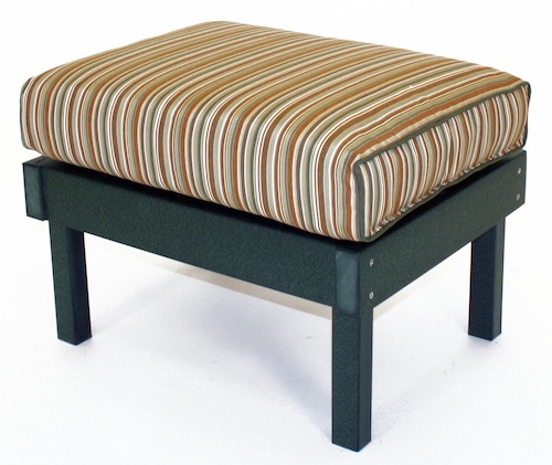 Outdoor, Regent Club Ottoman, 24"W x 12"H x 18-1/2"D