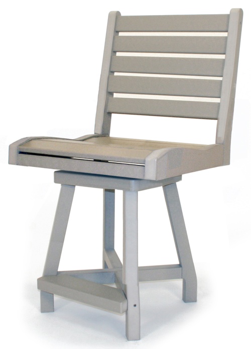 Outdoor, Swivel Counter Chair, 23"W x 42"H x 22"D